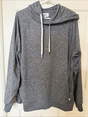 Feat Gray Hooded Pullover Sweatshirt